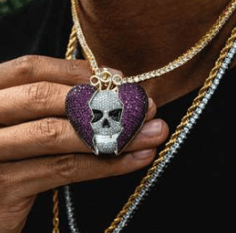 Juice Wrld Skull Necklace popular 999